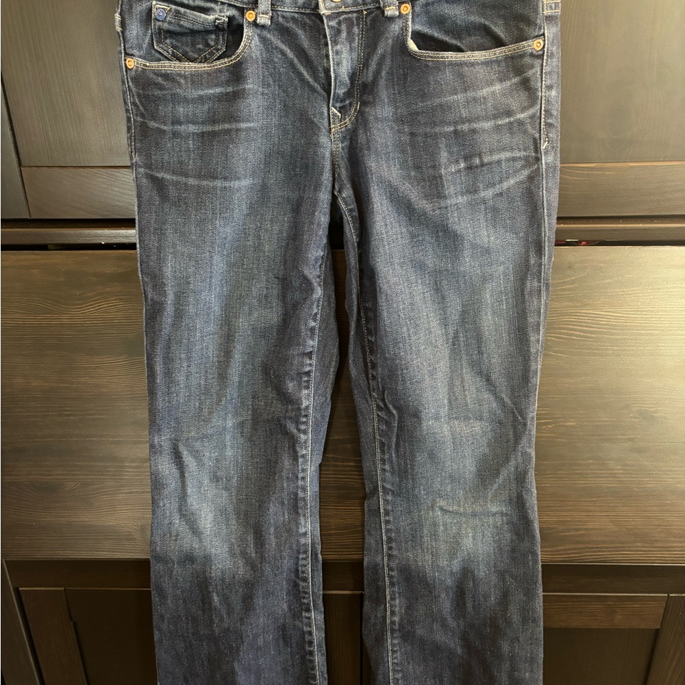 Dark Wash Denim Jeans Boot Cut